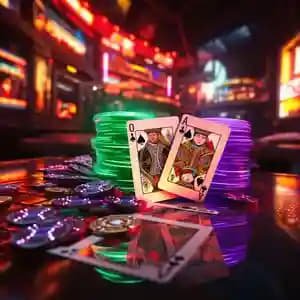 Tampilan permainan Live Casino dengan dealer nyata di buayapoker